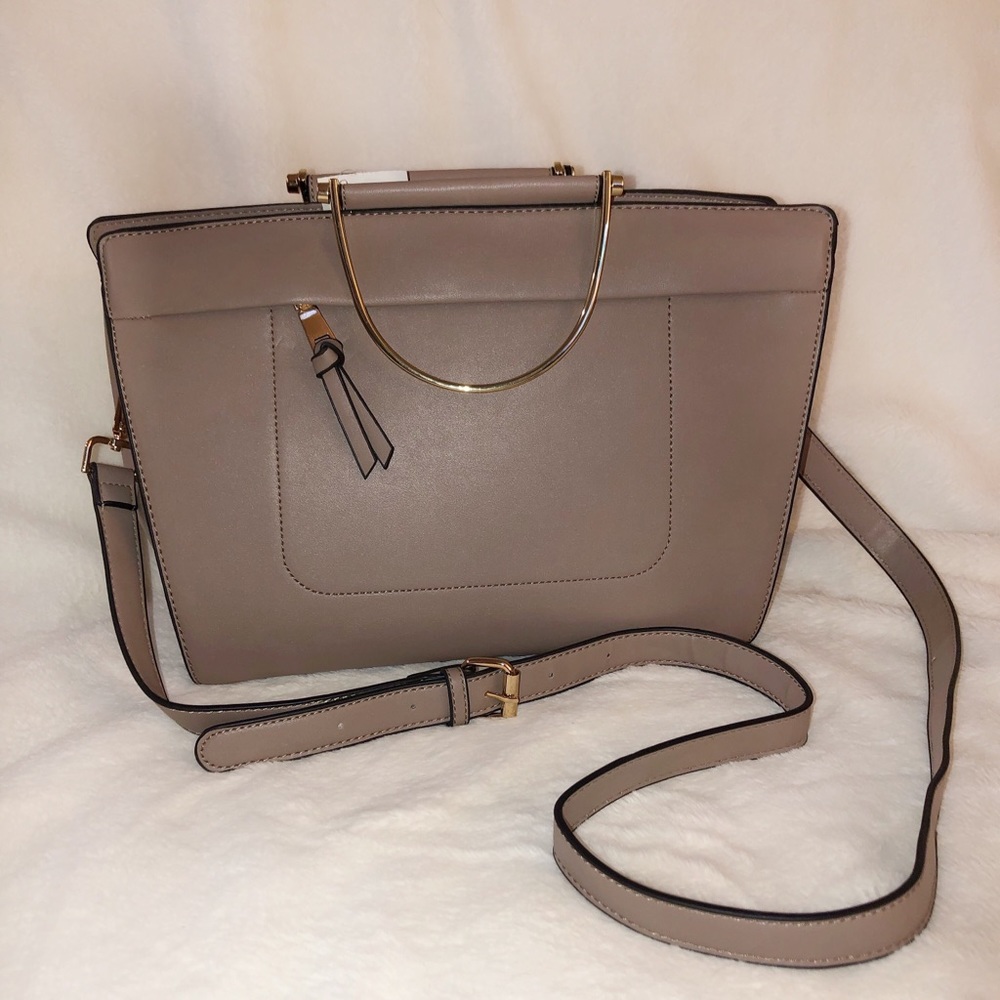 Taupe handbag